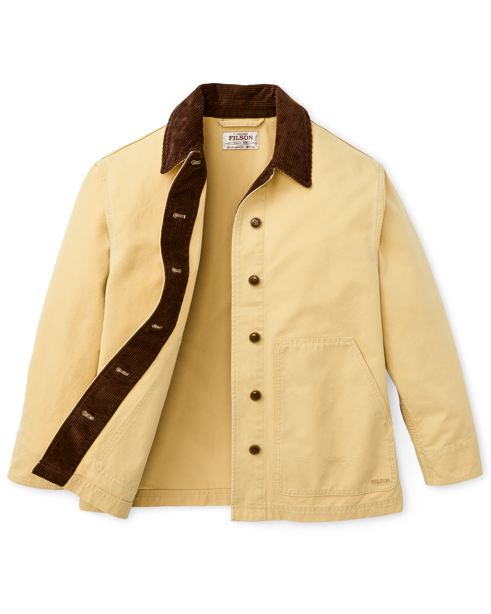 Women's Canvas Barn Coat - Antique Khaki - Image 4