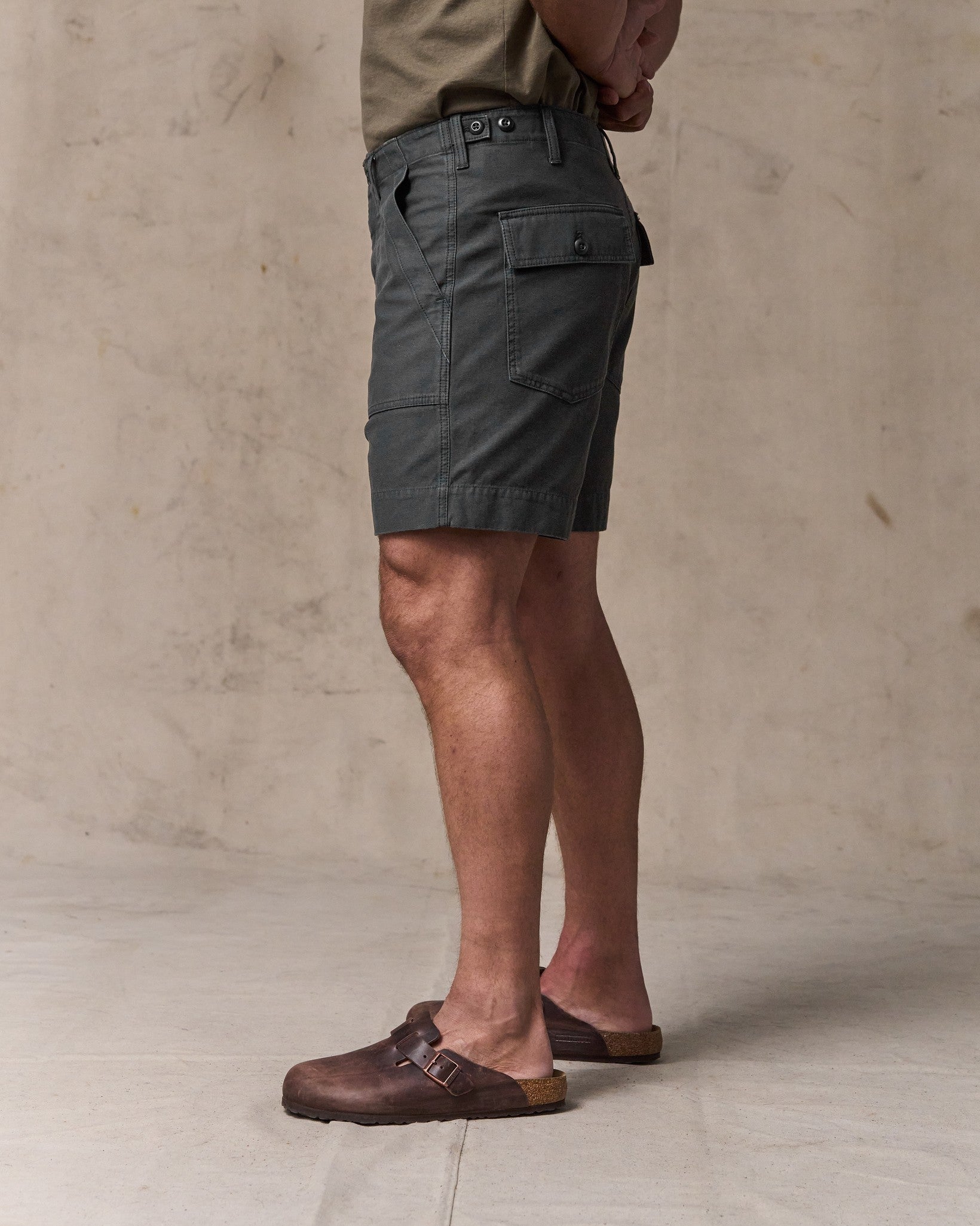 Field Supply Shorts - Washed Faded Black - Image 3