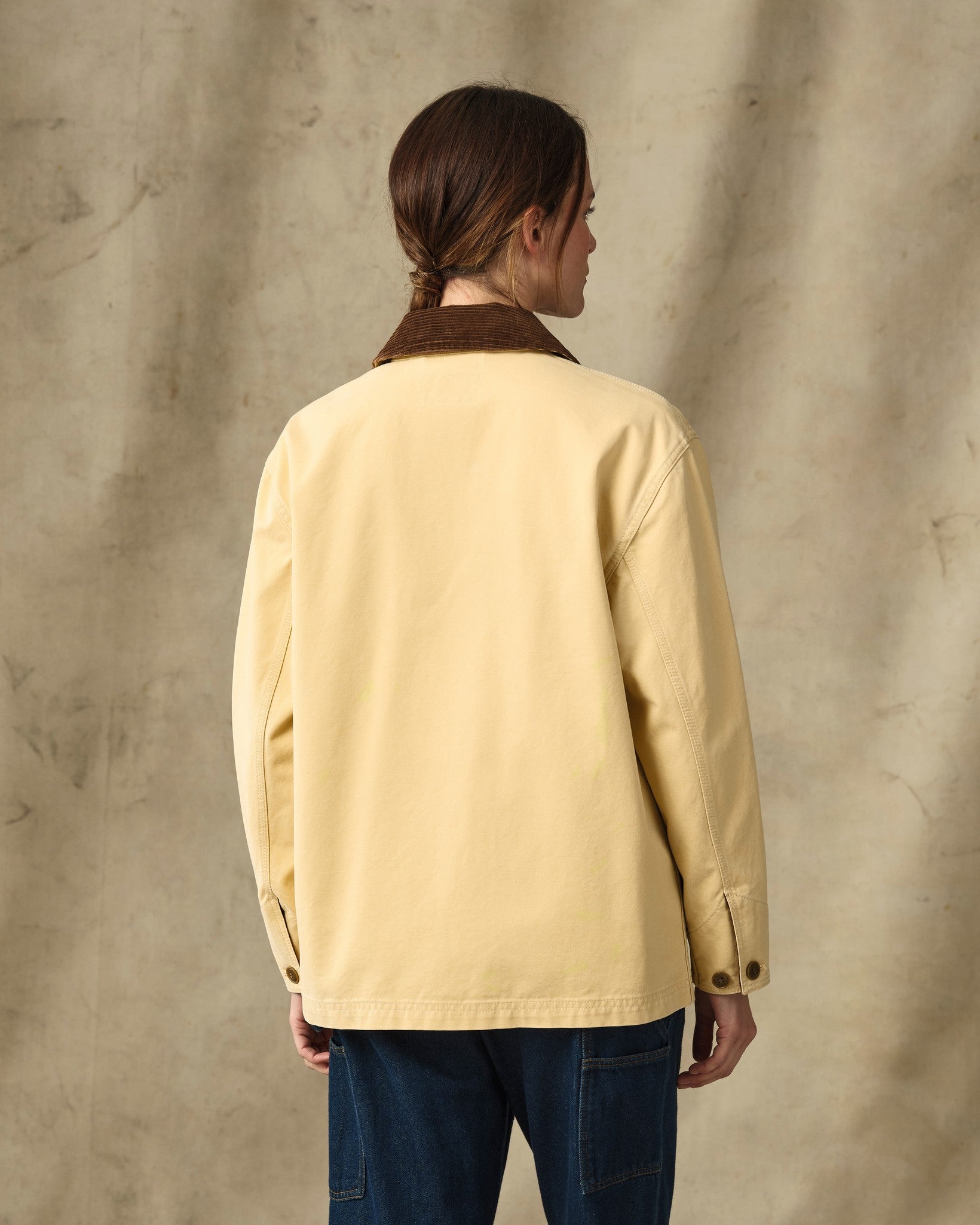Women's Canvas Barn Coat - Antique Khaki - Image 2