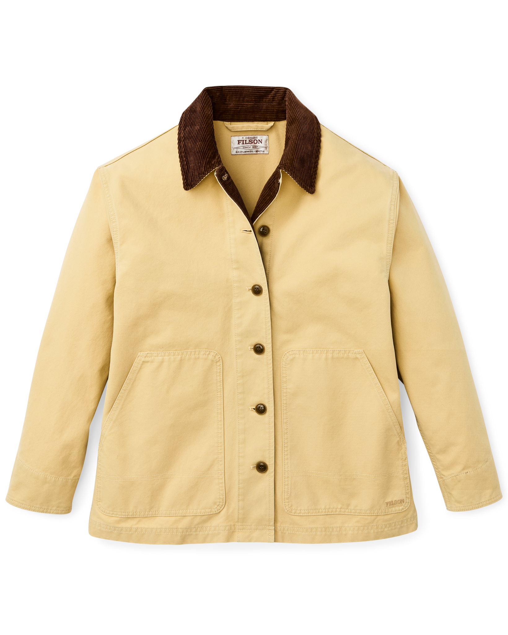 Women's Canvas Barn Coat - Antique Khaki - Image 3