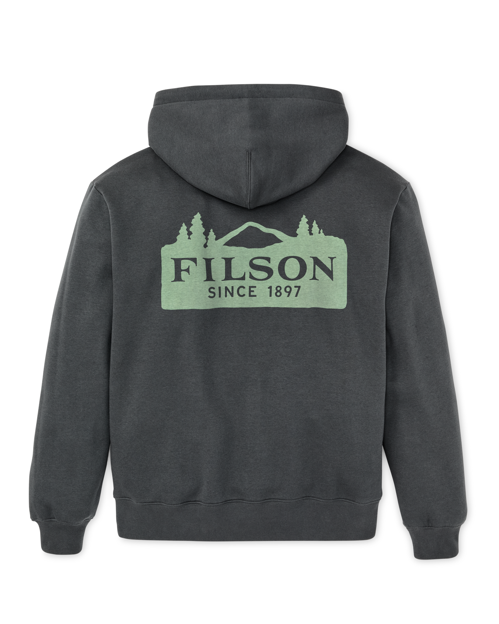 Scenic Graphic Full-Zip Hoodie - Faded Black