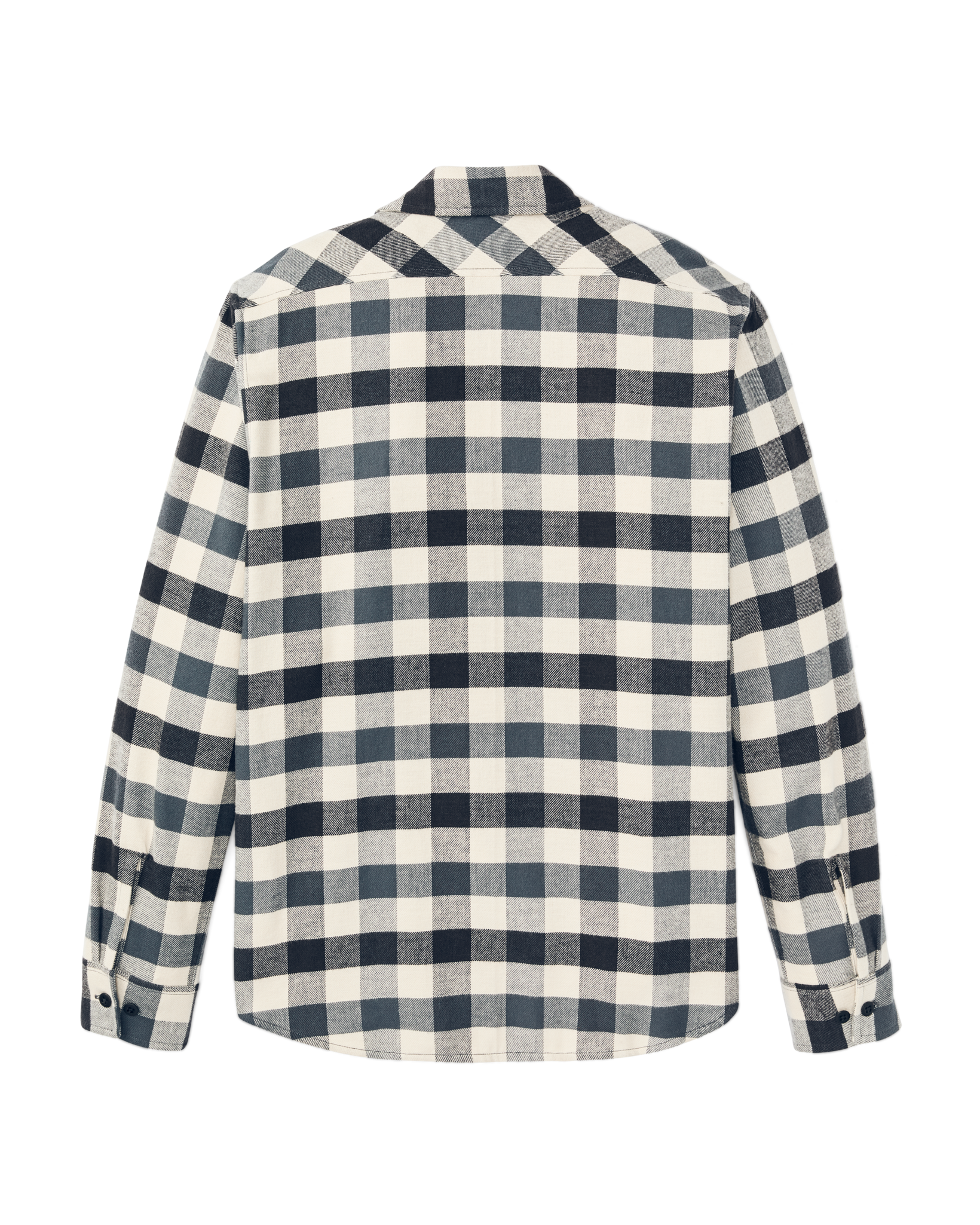 Rangeland Flannel Shirt - Charcoal / Steel Plaid - Image 5
