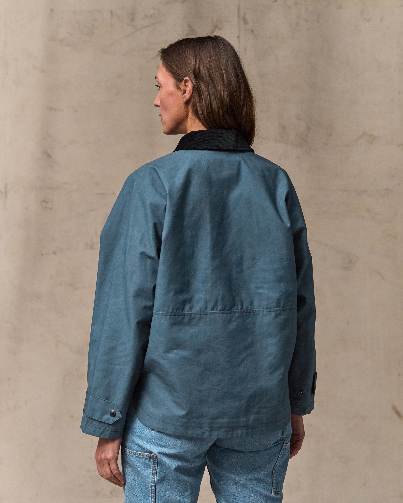 Women's Harbor Front Waxed Jacket - Navy - Image 2