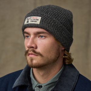 Alternative view of Lined Ragg Wool Beanie - Charcoal Black