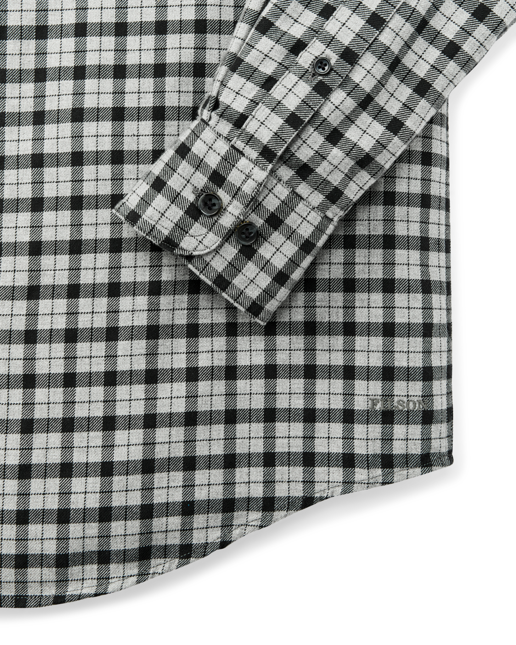 Lightweight Alaskan Guide Shirt - Light Charcoal Plaid - Image 6