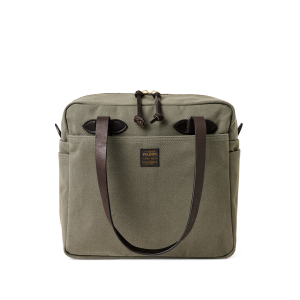 Rugged Twill Zipper Tote Bag - Otter Green