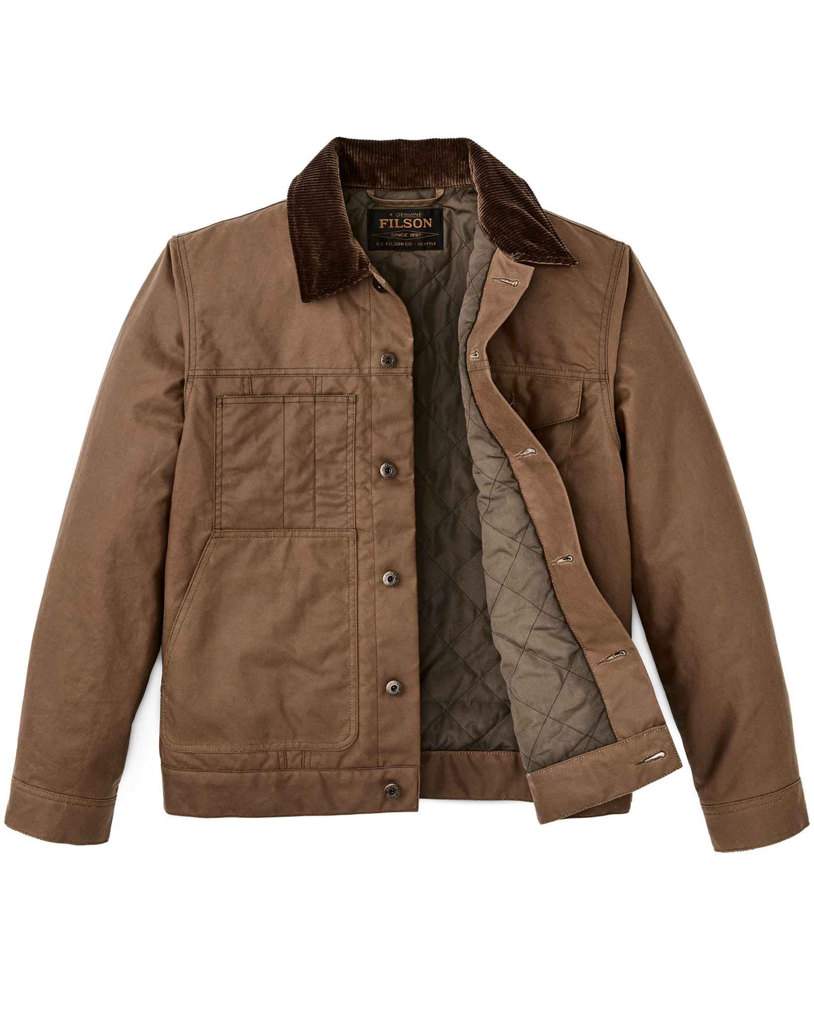 Insulated Short Cruiser Jacket - Dark Brown - Image 6