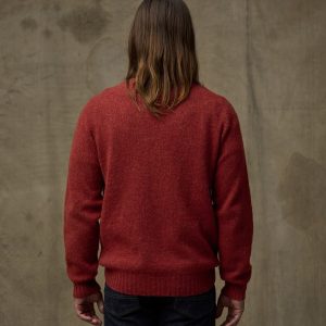 Alternative view of Shetland 5-gauge Wool Sweater - Russet