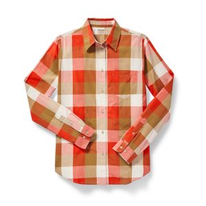Wmn's Hyland Shirt - Red/tan/cream Plaid
