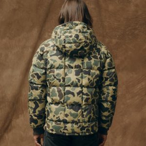 Alternative view of Waxed Down Jacket - Tundra Shrub Camo
