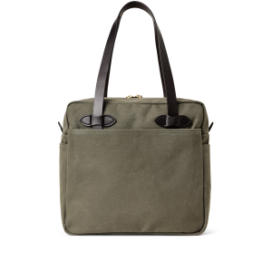 Alternative view of Rugged Twill Zipper Tote Bag - Otter Green