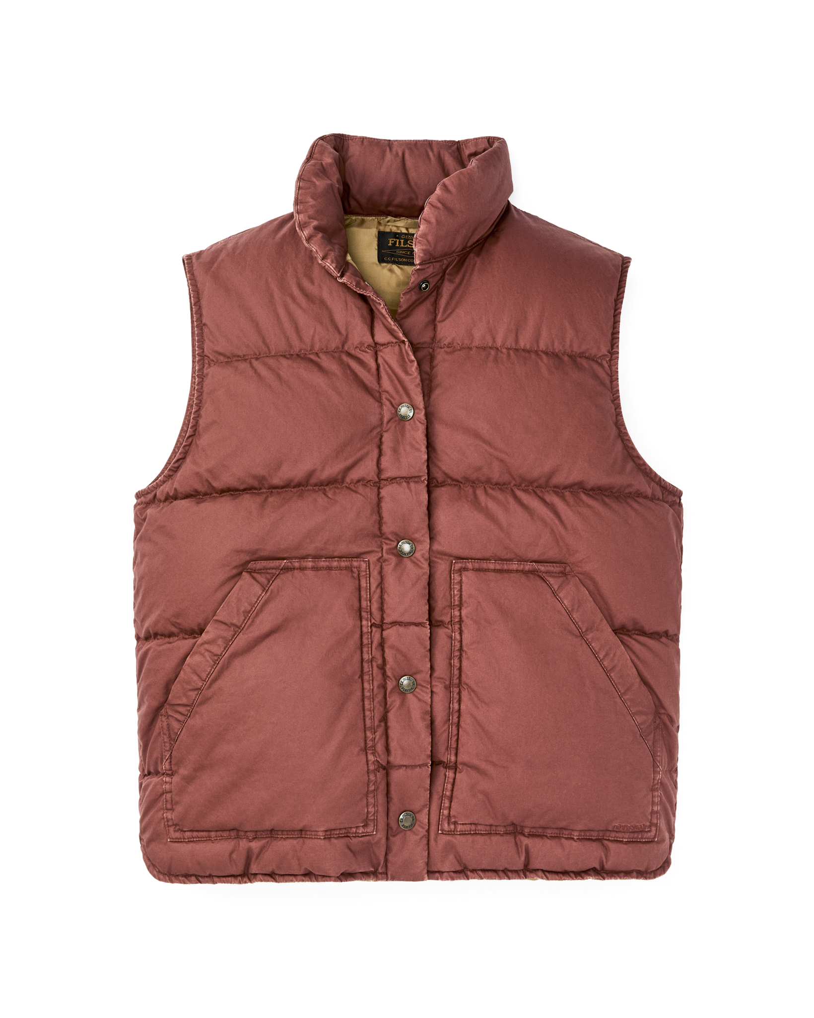 Women's Heritage Cotton Down Vest - Smoked Paprika - Image 4