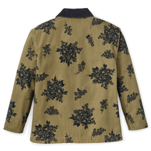 Alternative view of Women's Canvas Barn Coat - Olive / Floral Print