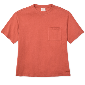 Women's Short Sleeve Pocket Tee - Cedar Red