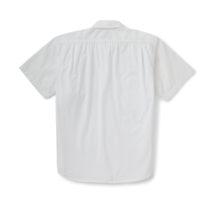 Alternative view of Filson's Washed Short Sleeve Feather Cloth Shirt - White