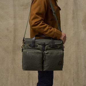 24 Hour Tin Cloth Briefcase - Otter Green