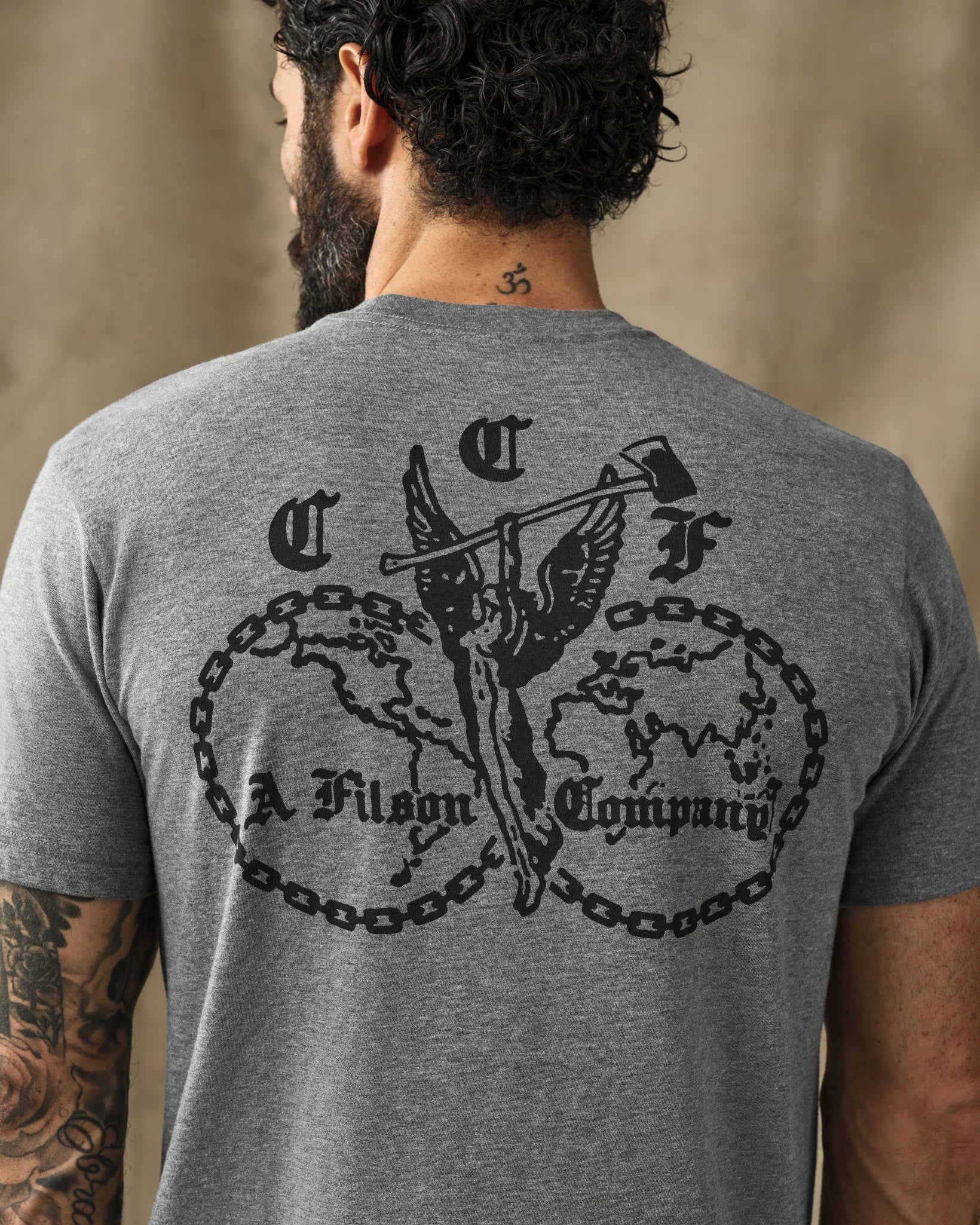 Union Graphic T-Shirt - Dark Gray Heather - Image 2