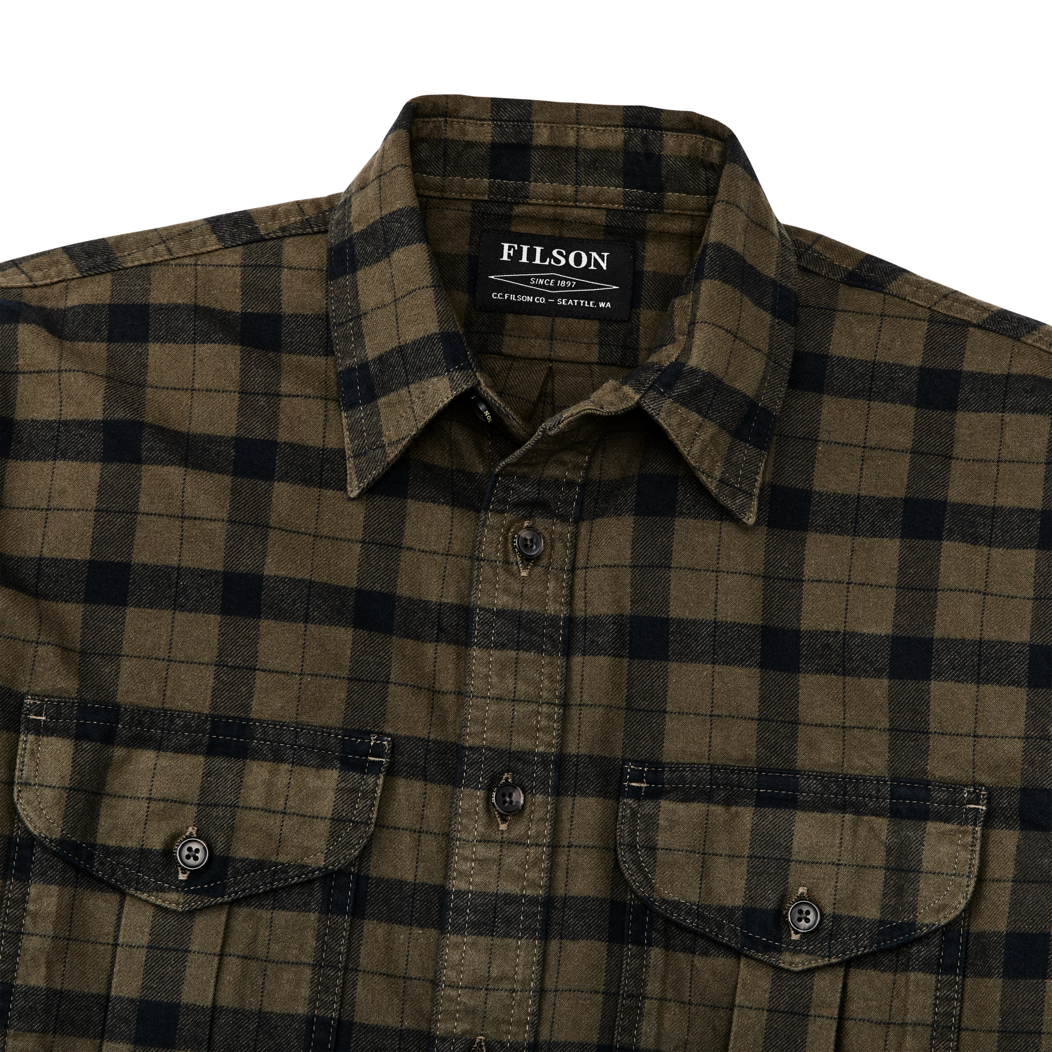 Alaskan Guide Shirt - Otter Green/black - Image 5