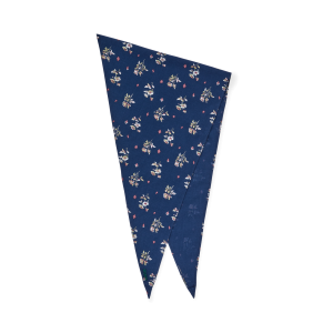 Triangular Bandana - Blue / Floral