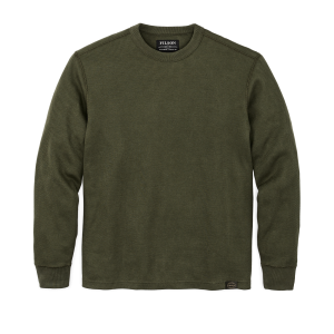 Alternative view of Waffle Knit Thermal Crewneck - Mossy Rock