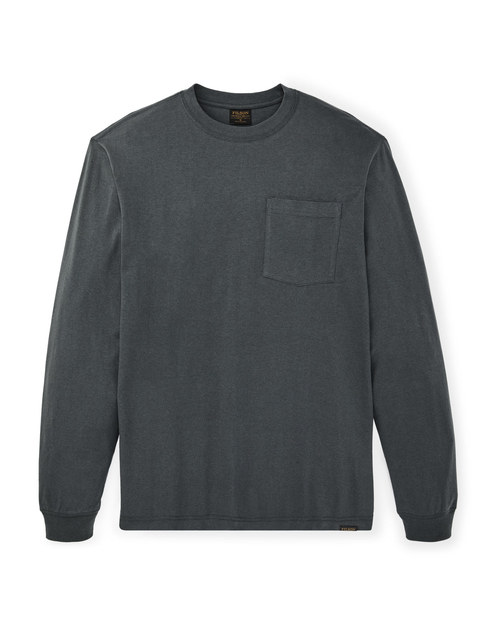 Long Sleeve Outfitter Pocket T-Shirt - Dark Slate - Image 4