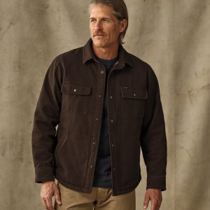 Fleece Lined Jac-Shirt - Dark Brown