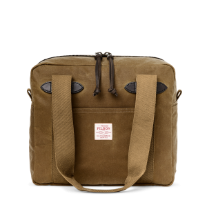 Tin Cloth Zipper Tote Bag - Dark Tan