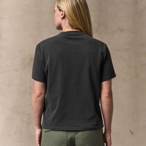 Alternative view of Women's Short Sleeve Pocket Tee - Faded Black