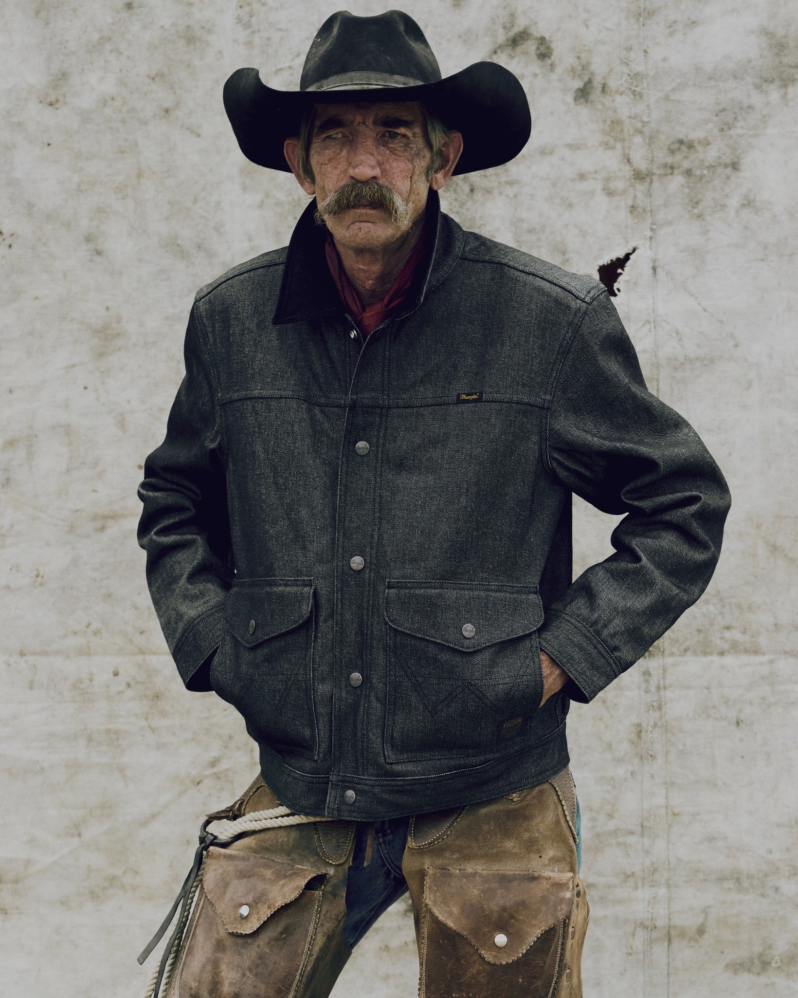 Wrangler X Filson Denim Work Jacket - Black