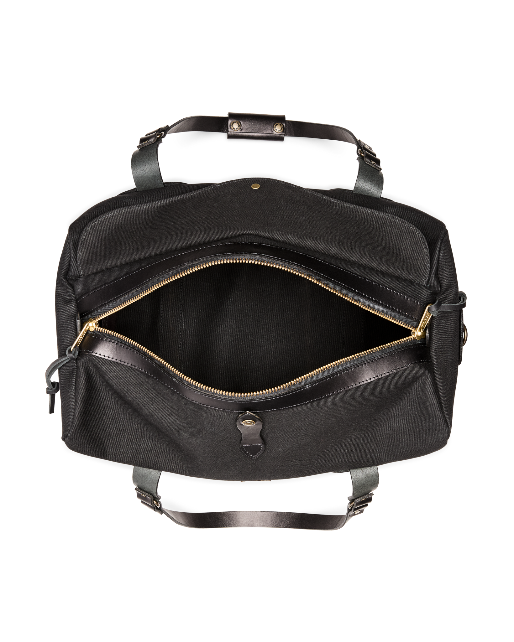 Medium Rugged Twill Duffle Bag - Black - Image 6