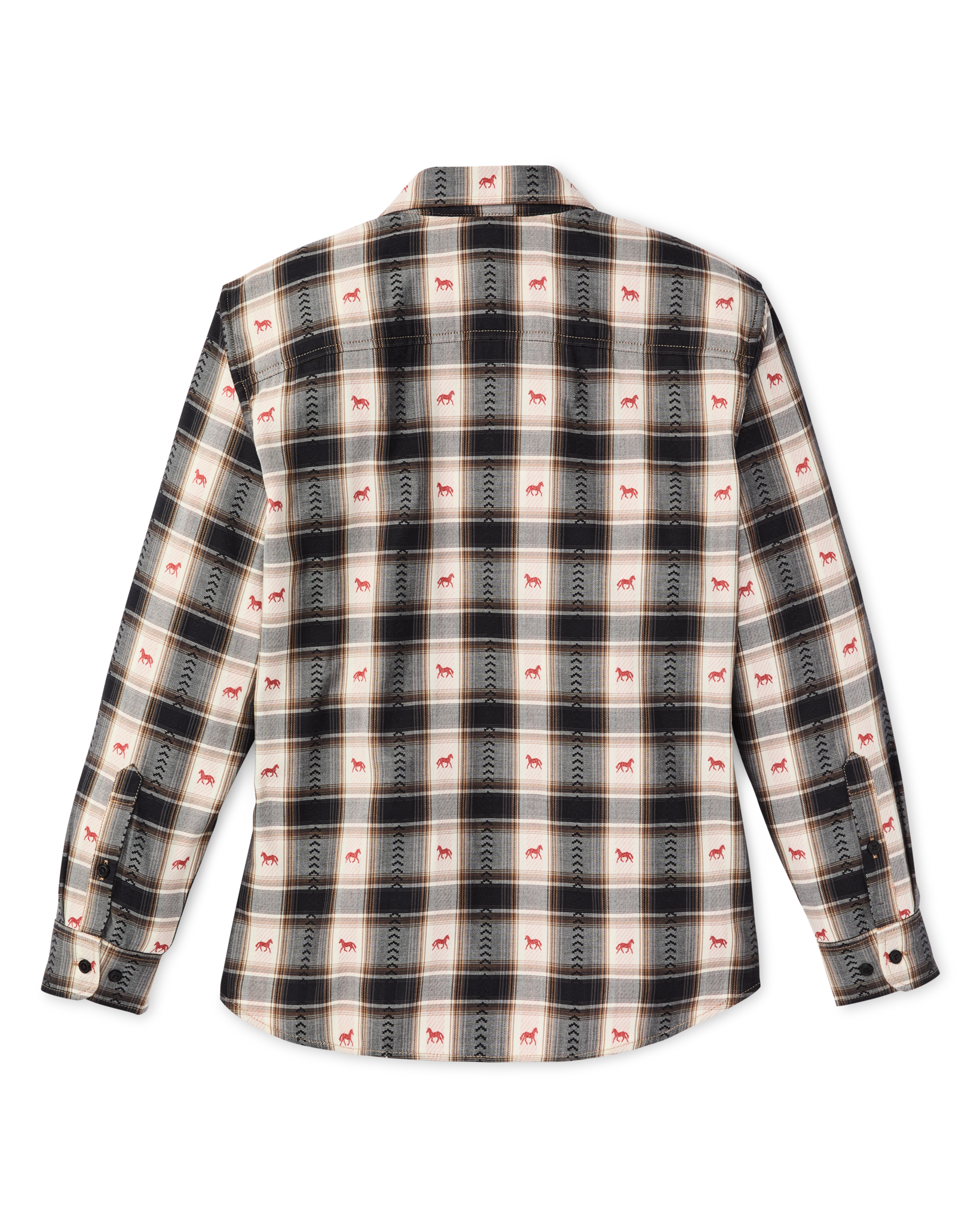 Women's Ranch Shirt - Cream Print - Image 5