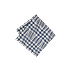 Alternative view of Square Bandana - Indigo Multi Plaid
