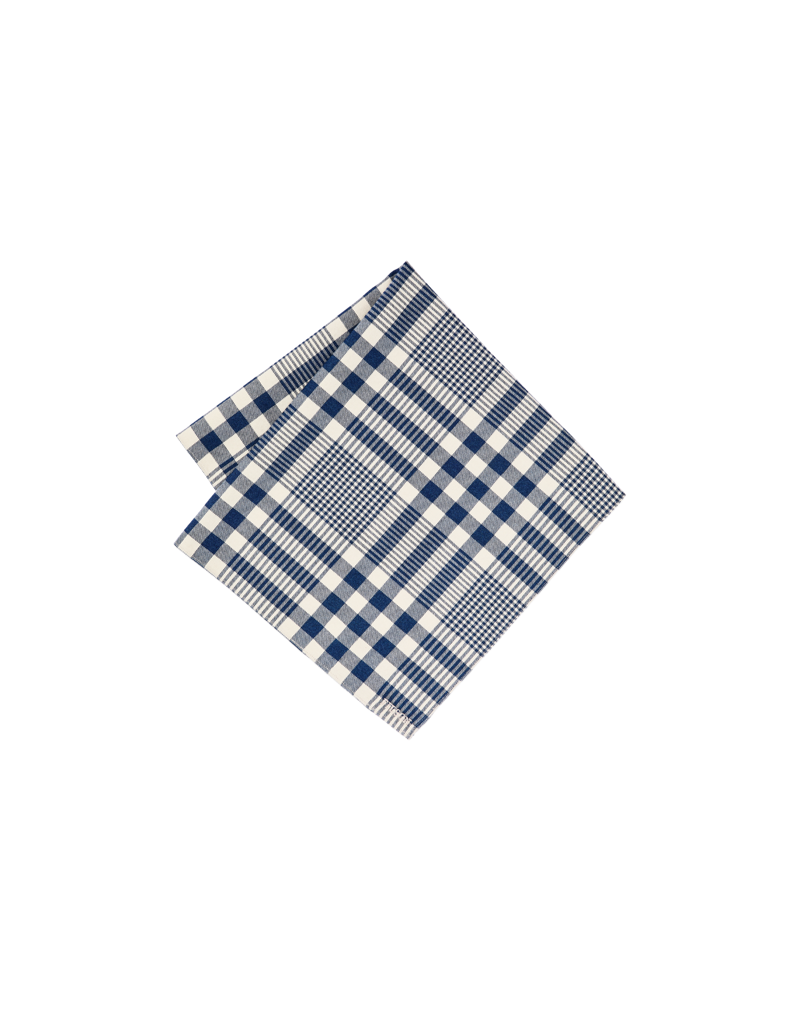 Square Bandana - Indigo Multi Plaid - Image 2