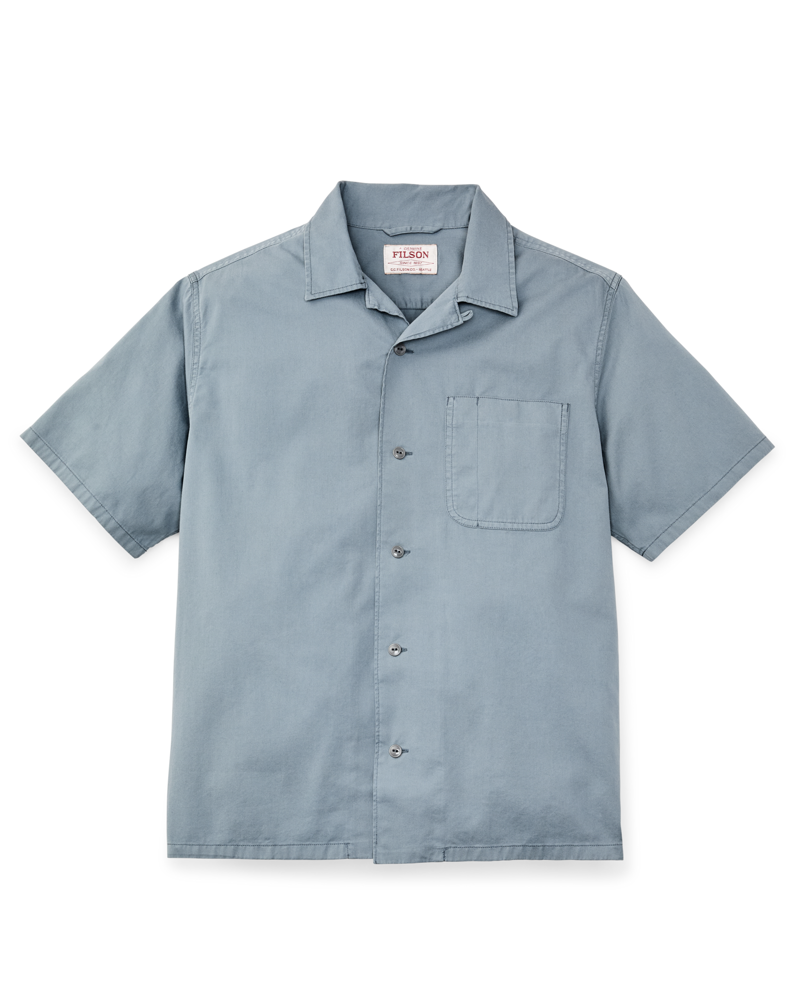Short Sleeve 4.5-oz. Twill Shirt - Lead - Image 4