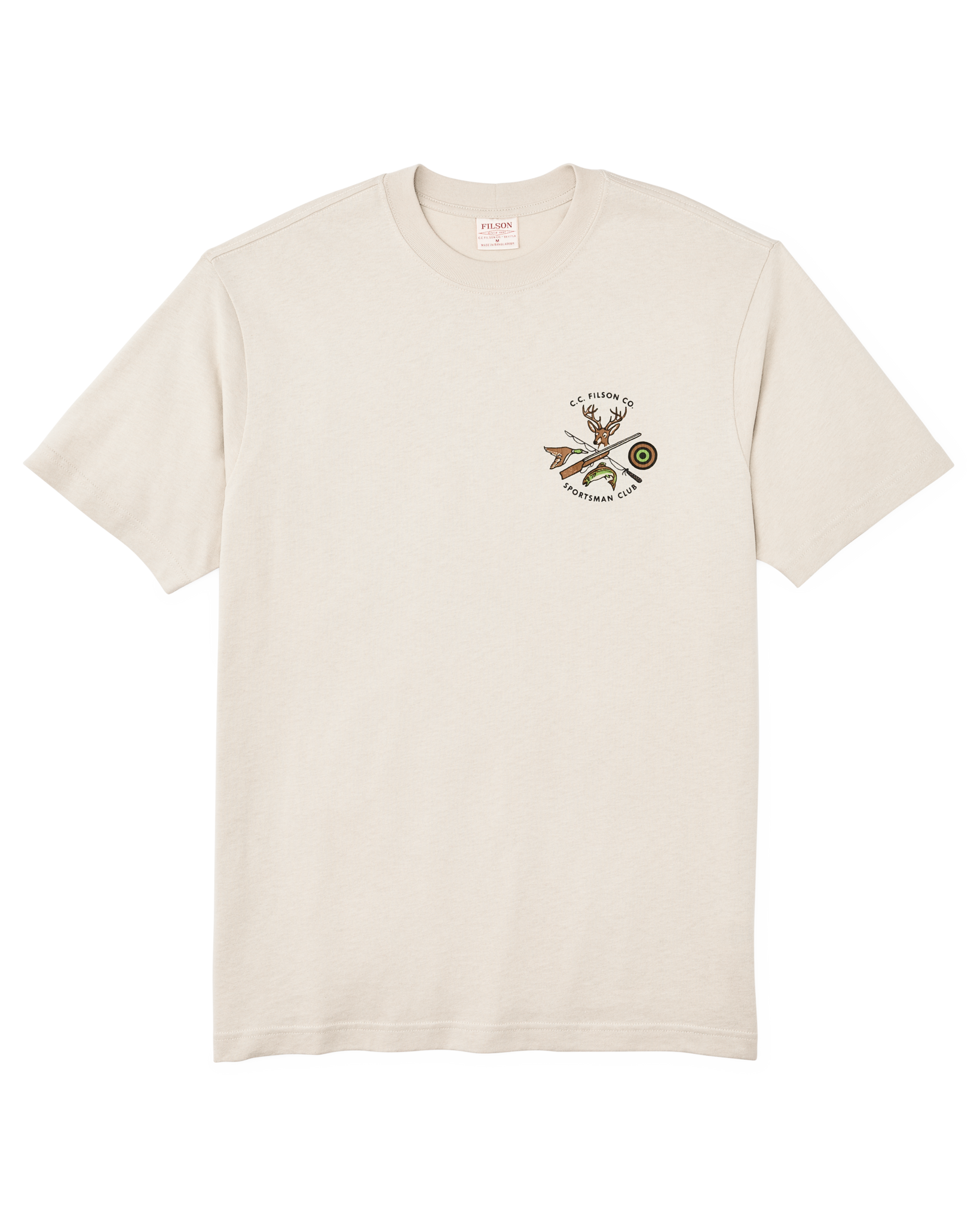 Short Sleeve Sportsman Club Graphic T-Shirt - Cliff Gray / Sportsman Club