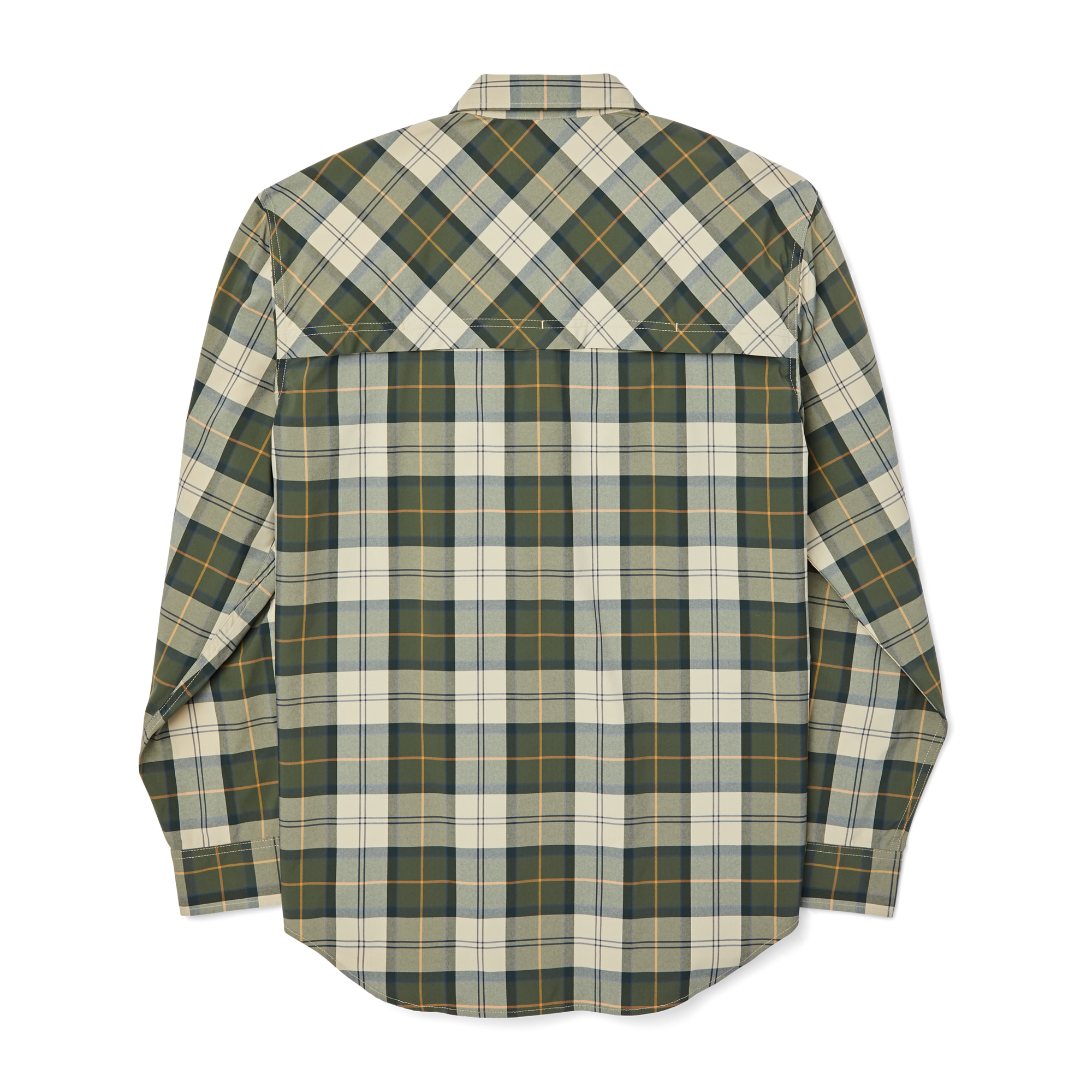 Twin Lakes Sport Shirt - Tan/olive/gold Plaid - Image 2