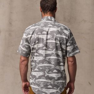 Alternative view of Twin Lakes Short Sleeve Sport Shirt - Beluga / Print