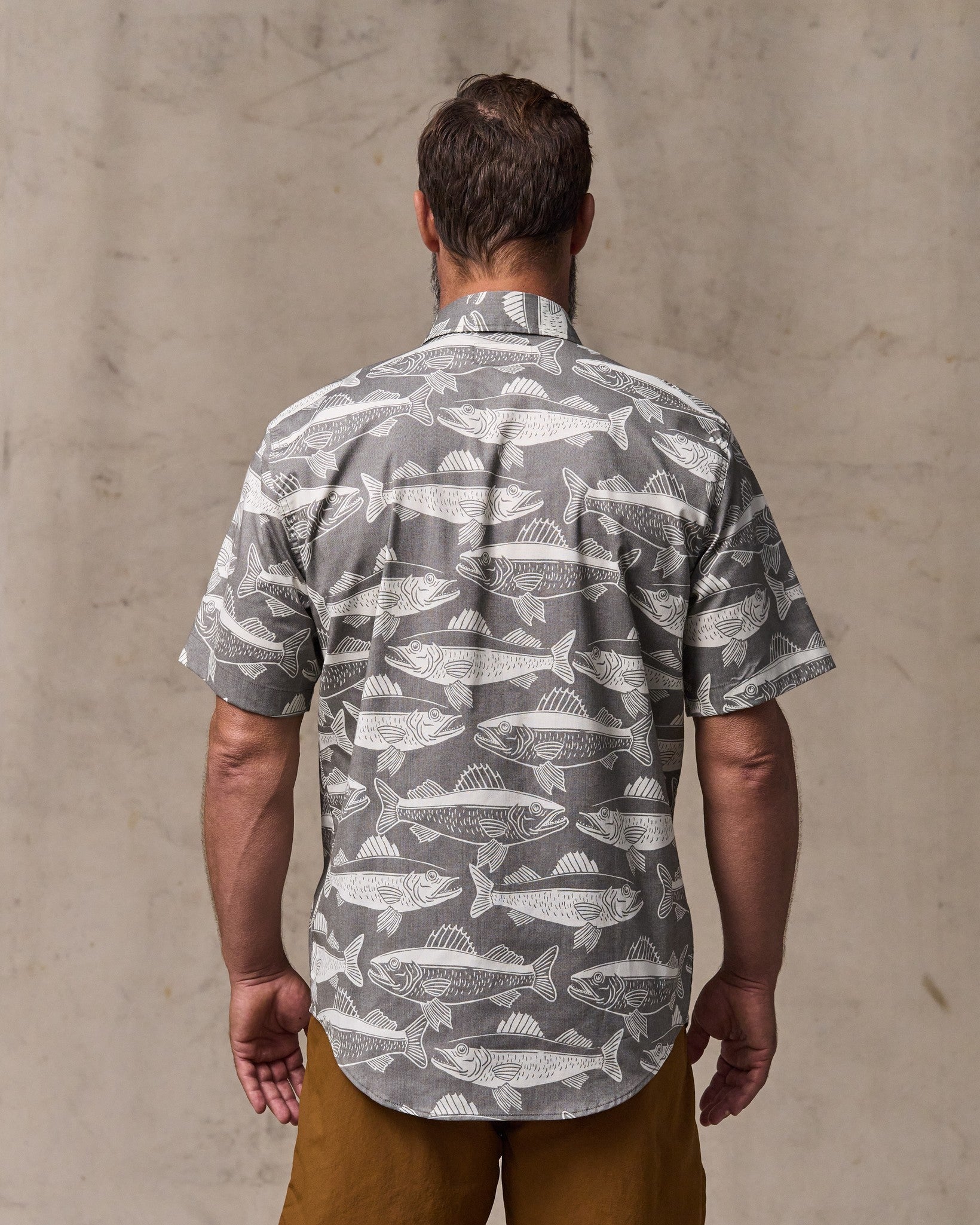 Twin Lakes Short Sleeve Sport Shirt - Beluga / Print - Image 2