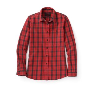 Alternative view of Women's Vintage Wash Alaskan Guide Shirt - Flame/gray