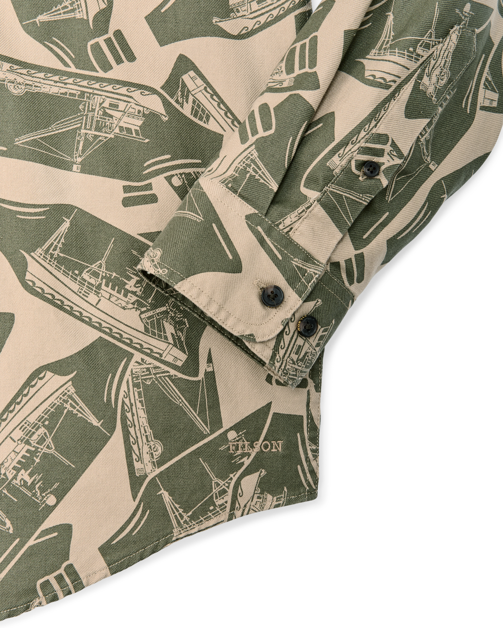 Lightweight Alaskan Guide Shirt - Khaki / Print - Image 8