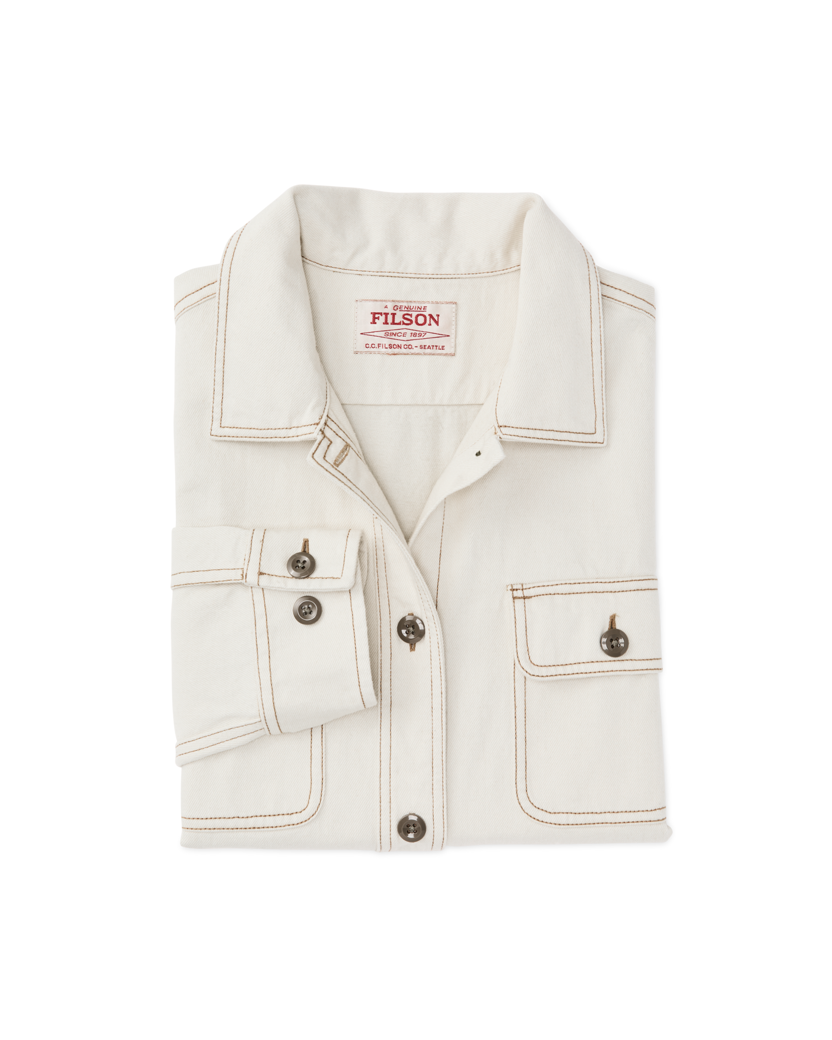 Women's Denim Shirt - Natural Seed - Image 6