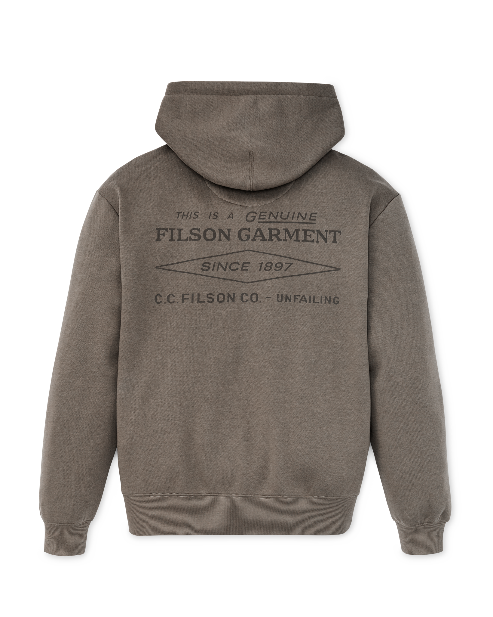 Diamond Graphic Full-Zip Hoodie - Hawk Brown - Image 5