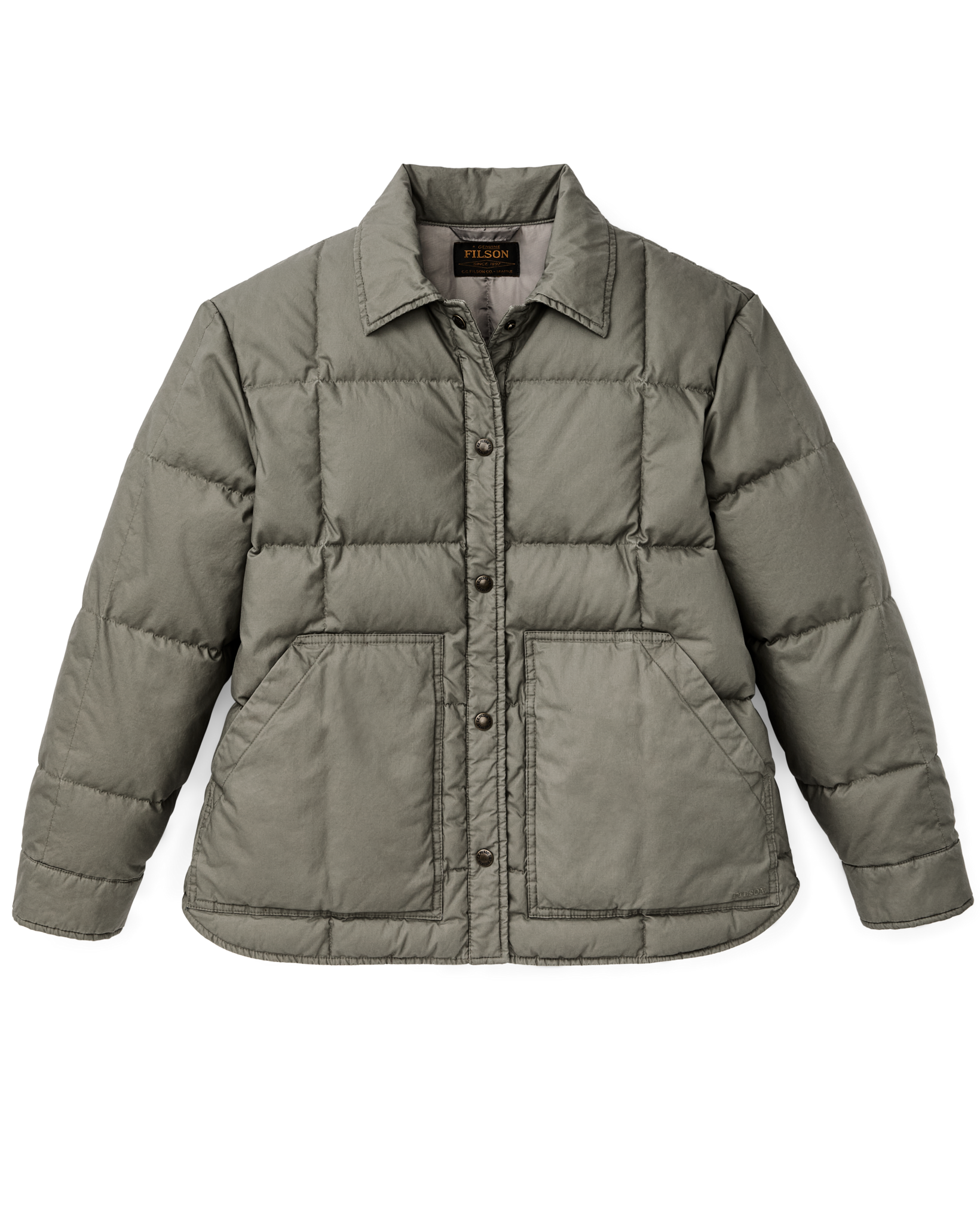 Women's Heritage Cotton Down Jacket - Smokey Olive - Image 4