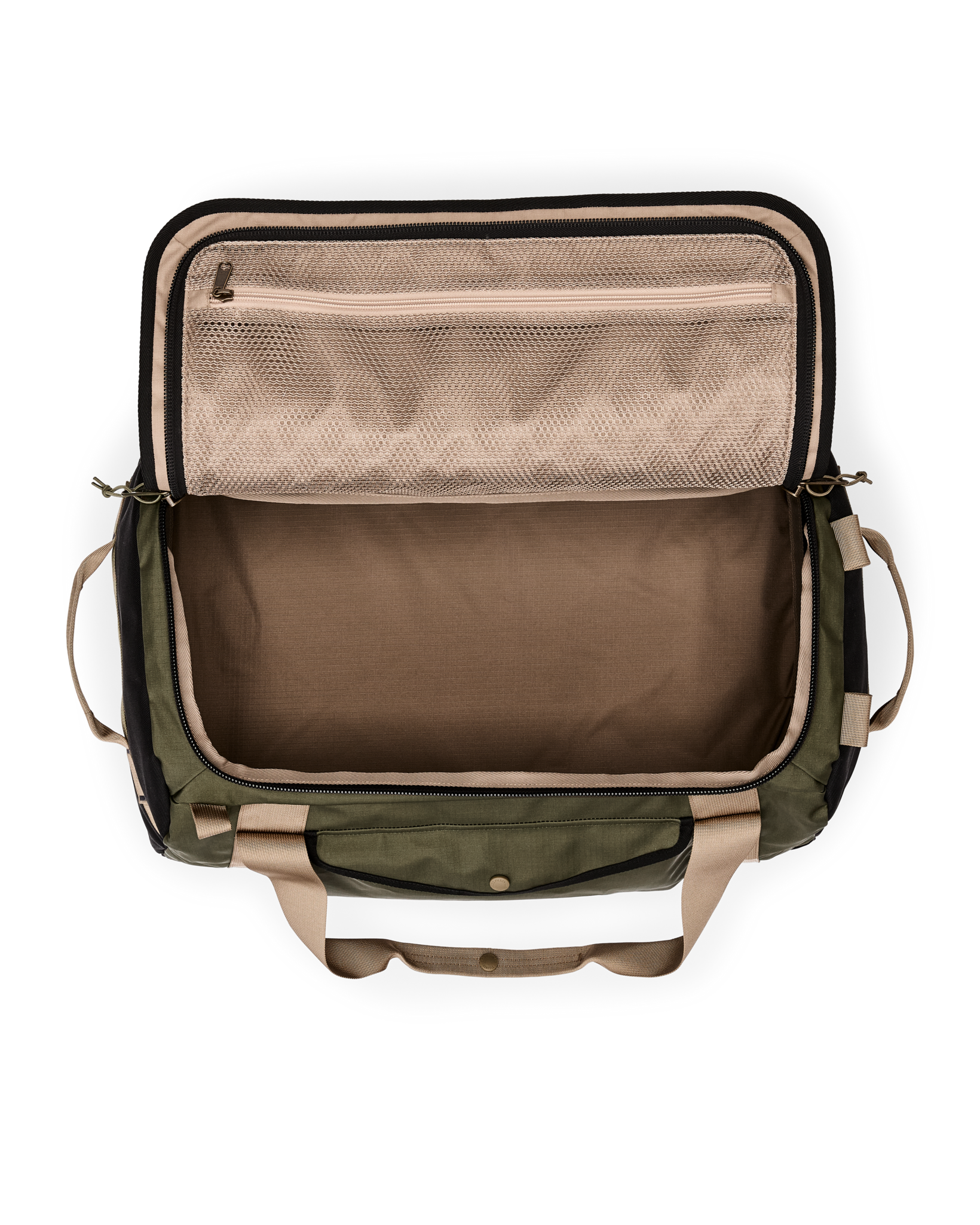 All-Weather 50L Duffle Bag - Olive / Black / Covert - Image 9