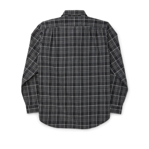 Alternative view of Wildwood Shirt - Coal/grey/white Plaid