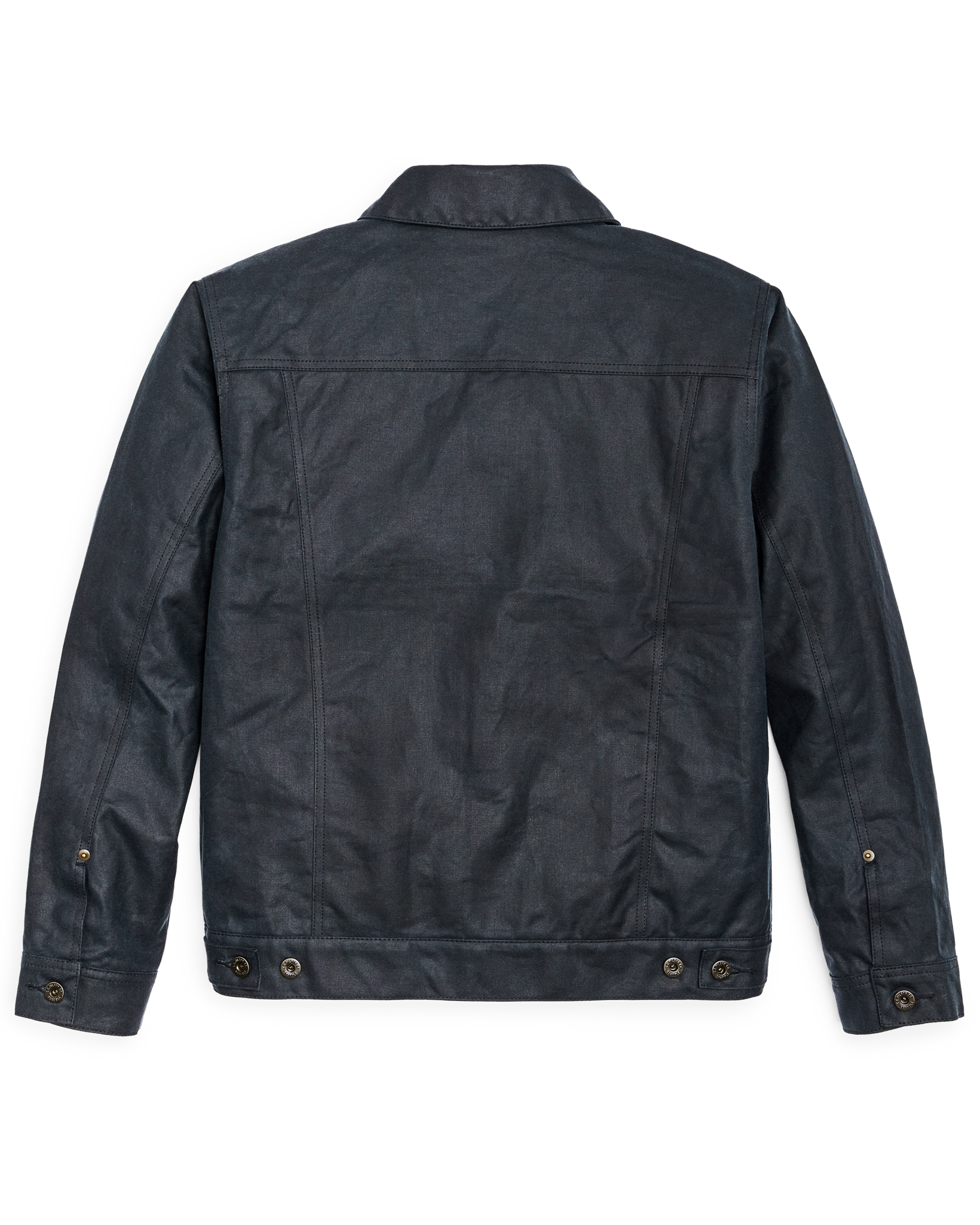 Tin Cloth Short Lined Cruiser Jacket - Service Blue - Image 4