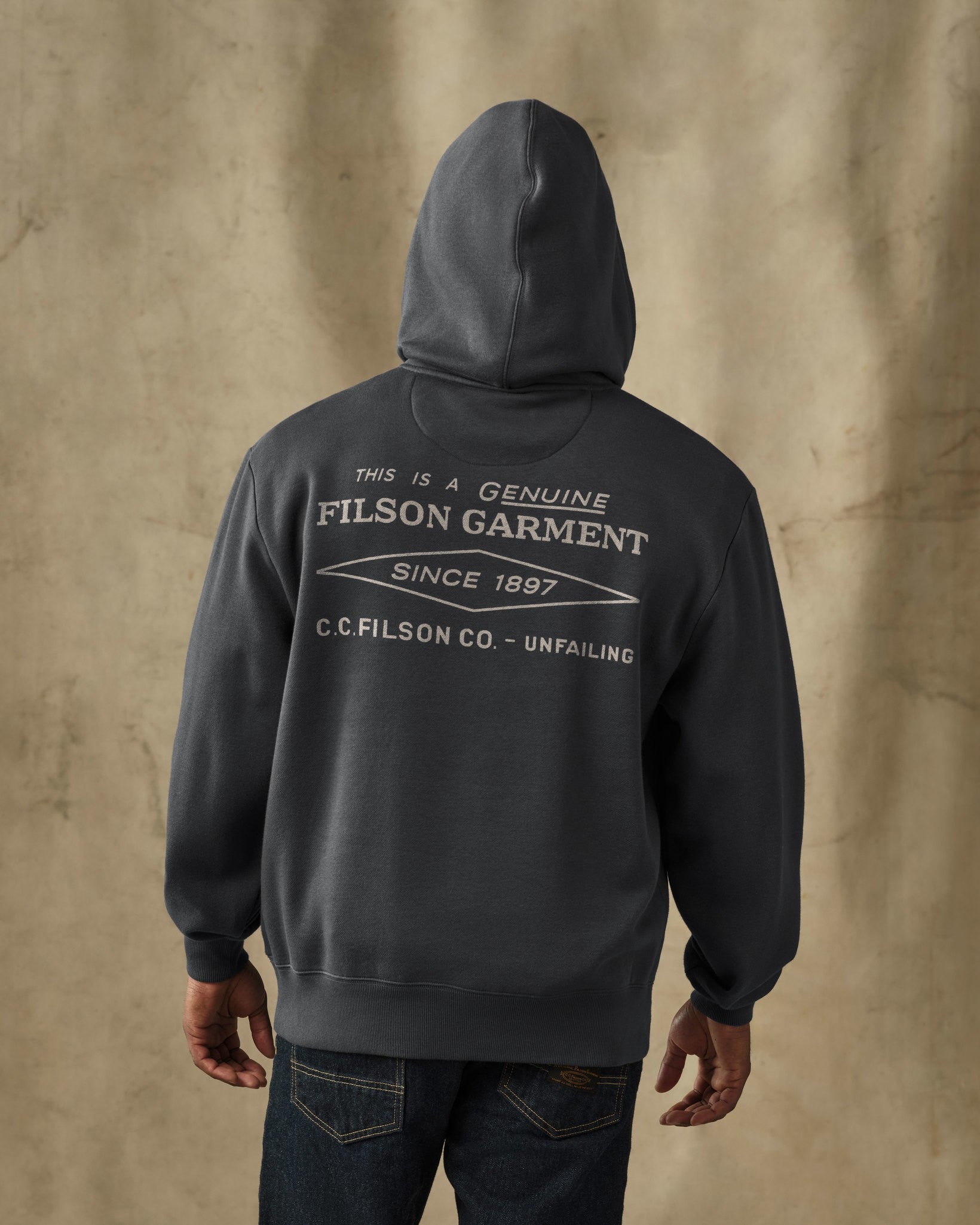 Diamond Graphic Hoodie - Faded Black - Image 2