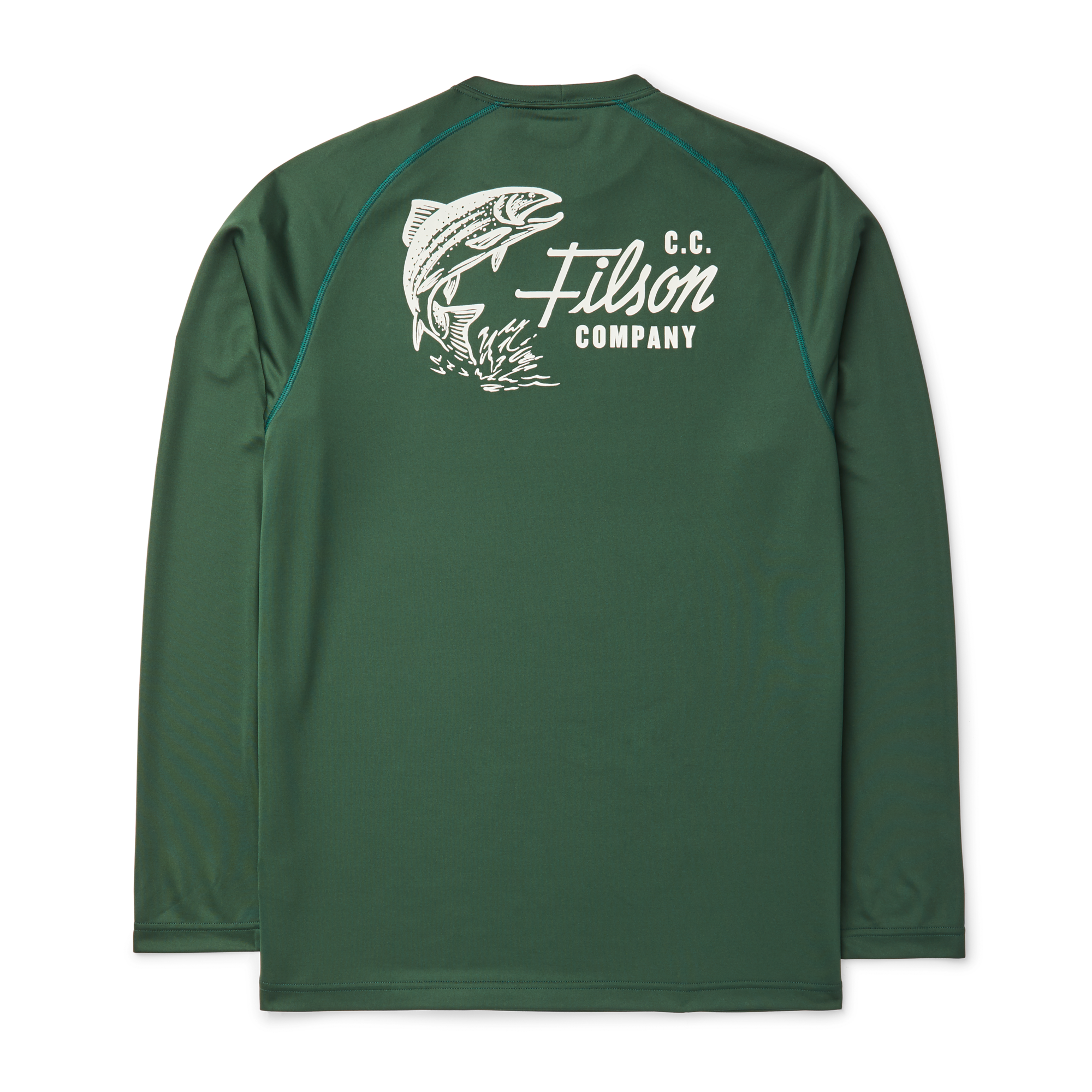 Long Sleeve Barrier T-shirt - Dark Moss - Image 2