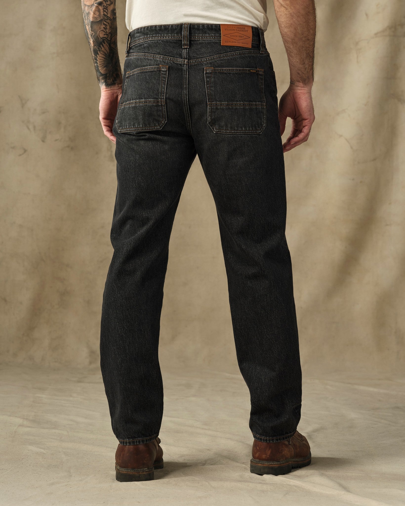 14-oz. Straight-Leg Jeans - Vintage Black - Image 2