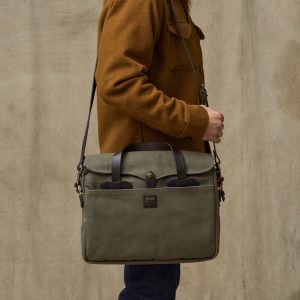 Rugged Twill Original Briefcase - Otter Green